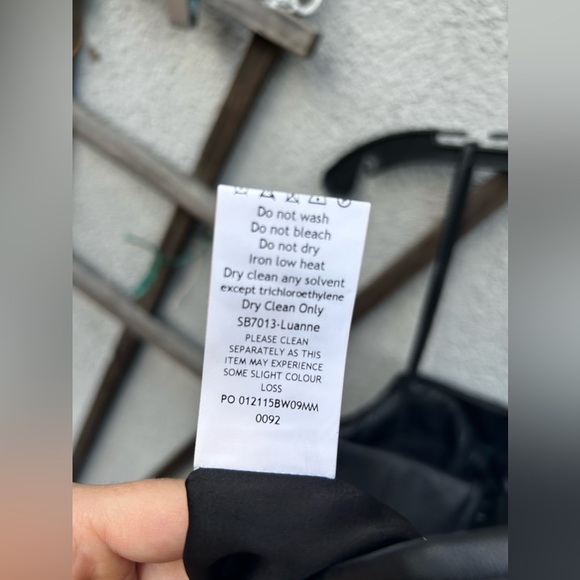 HOUSE OF CB 'Luanne' Black Vegan Leather Corset Midi Dress - Picture 10 of 13